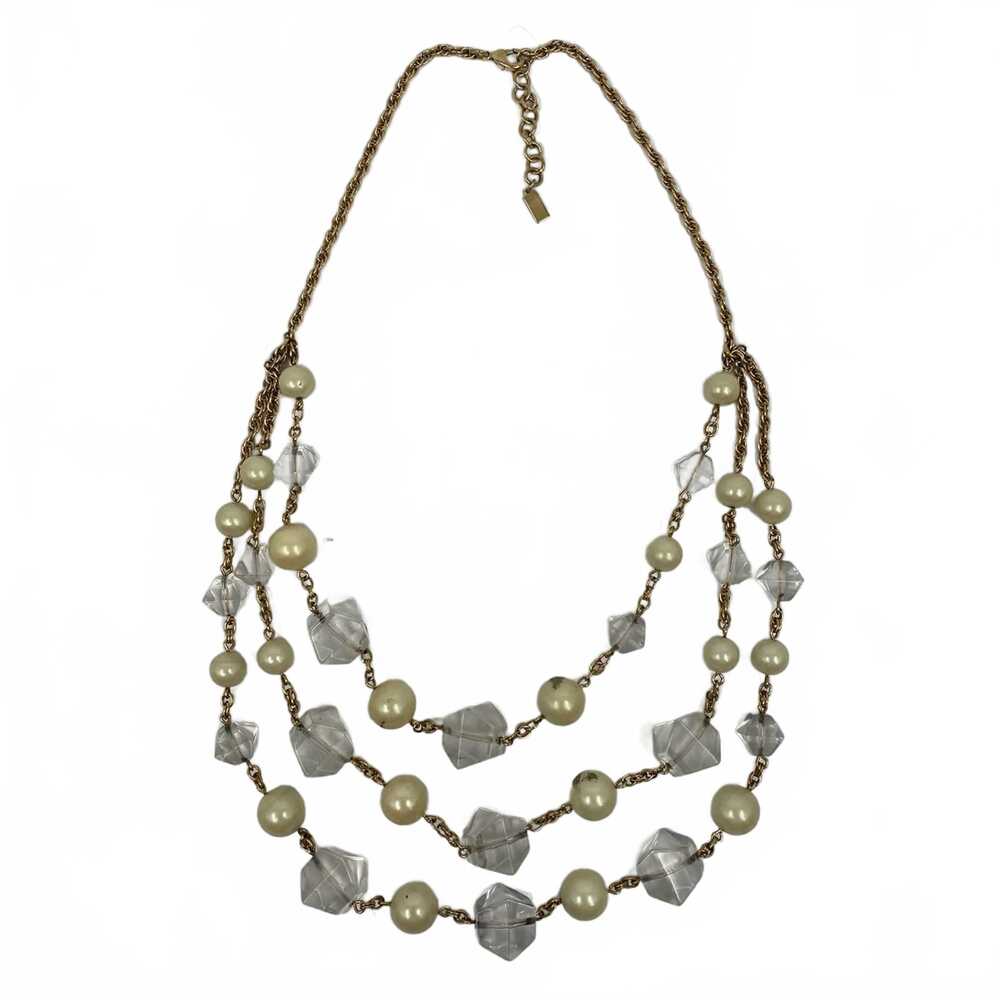 kate spade Gold Cream Necklace Layered Beaded